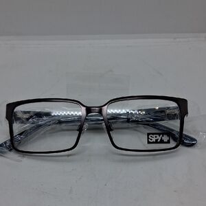 NWT Rxable Spy+ Ellis 53 Eyeglass Frames Gunmetal, Navy Camo Tortoise